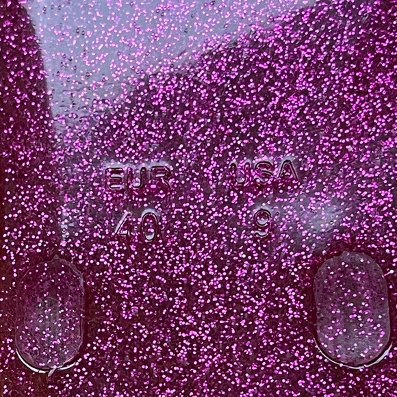 Jeffrey Campbell Floralee Women Glitter Pink Floral Jelly Sandals Size 9 NEW - Picture 8 of 10